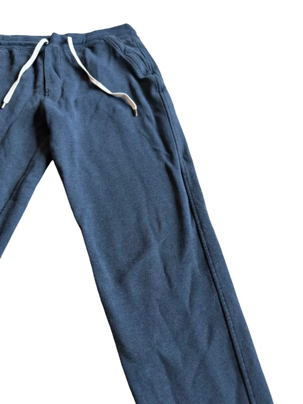 J. Crew Jeans Navy Blue Jogger Sweatpants Drawstring Waist Athleisure Size Large